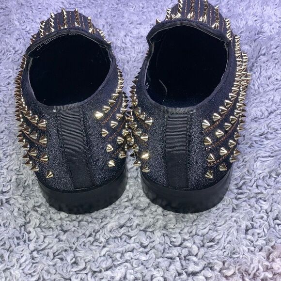 AM Exclusive 7.5 |AM Harvie Exclusive Smoker Velvet W/Spikes Slip On - Picture 7 of 11